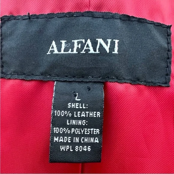 Alfani 100% Leather Suede Jacket - Picture 13 of 13